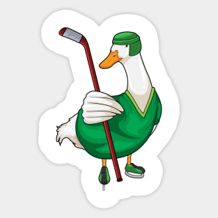 Duck Ice hockey Ice hockey stick Sticker